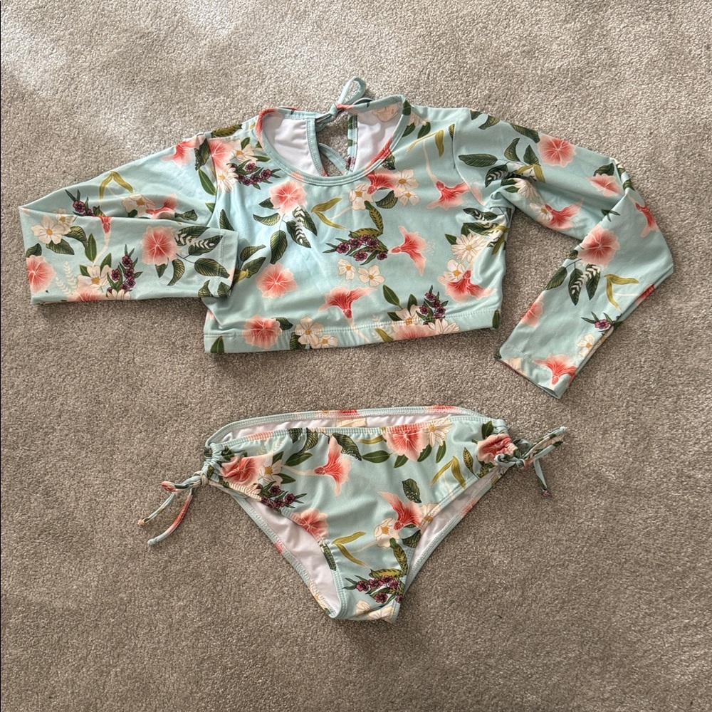 Girls Rashguard Bikini. Size 12 - Picture 2 of 4